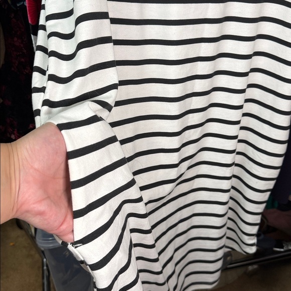 Fred David SZ 1XL Black and White Striped Dress NWOT - Picture 4 of 5